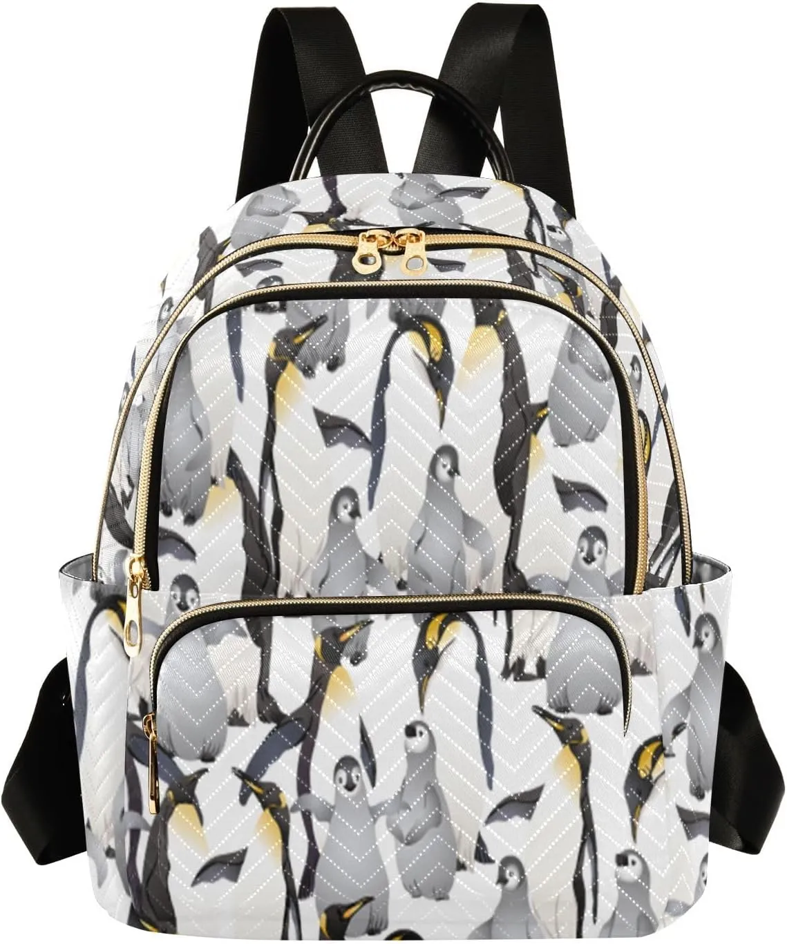 Cute Emperor Penguins Small Backpack Purse for Women Travel Bag Fashion Daypack Back Pack Shoulder Bag