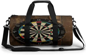 Cylindrical Gym Bag,Dart Board Sports Gym Bag,Workout Bags,travel Weekender Bag,Duffle Travel Bag for Men Women, 17.7in/9in/9in, style