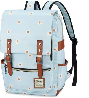 Daisy School Backpack for Girls, 15.6" Laptop Backpacks College School Bookbags Casual Daypack
