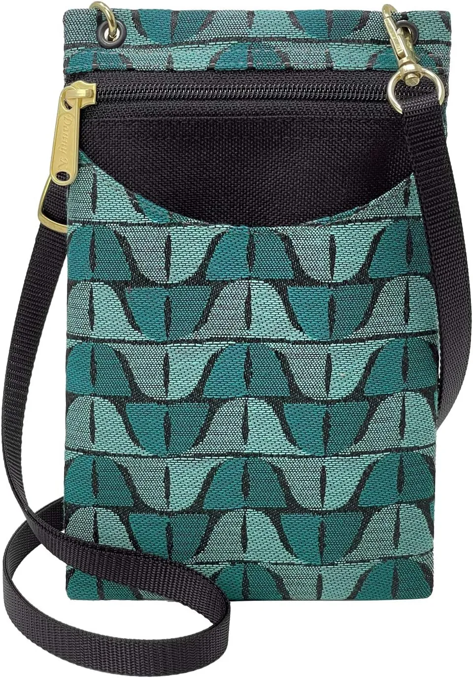 Danny K. Women's Tapestry Crossbody Cell Phone or Passport Purse, Handmade in USA
