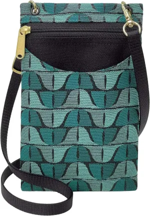 Danny K. Women's Tapestry Crossbody Cell Phone or Passport Purse, Handmade in USA
