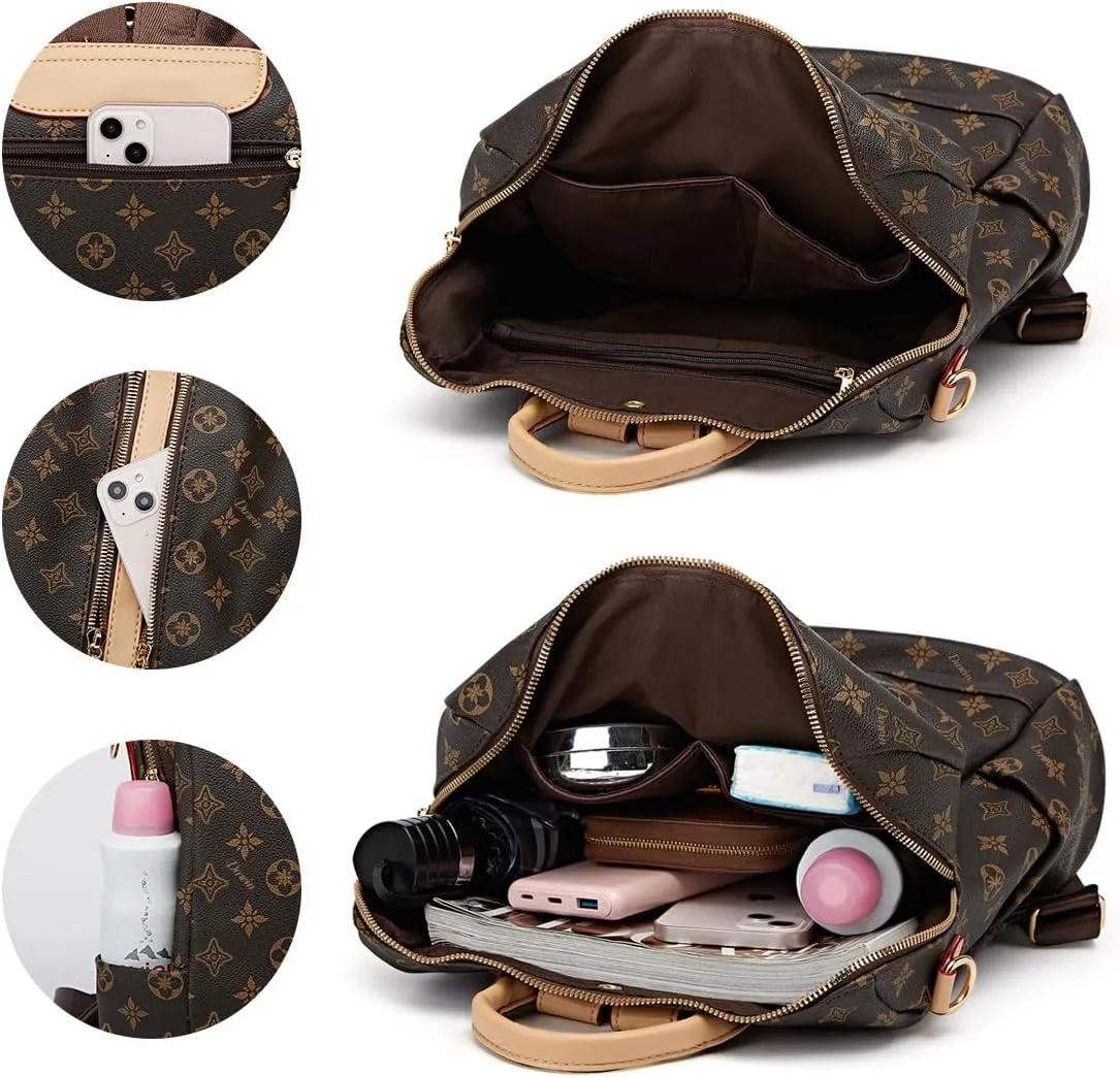 Darein Backpack Purse for Women Teacher Bag Womens Backpacks Leather Travel Backpack Fashion