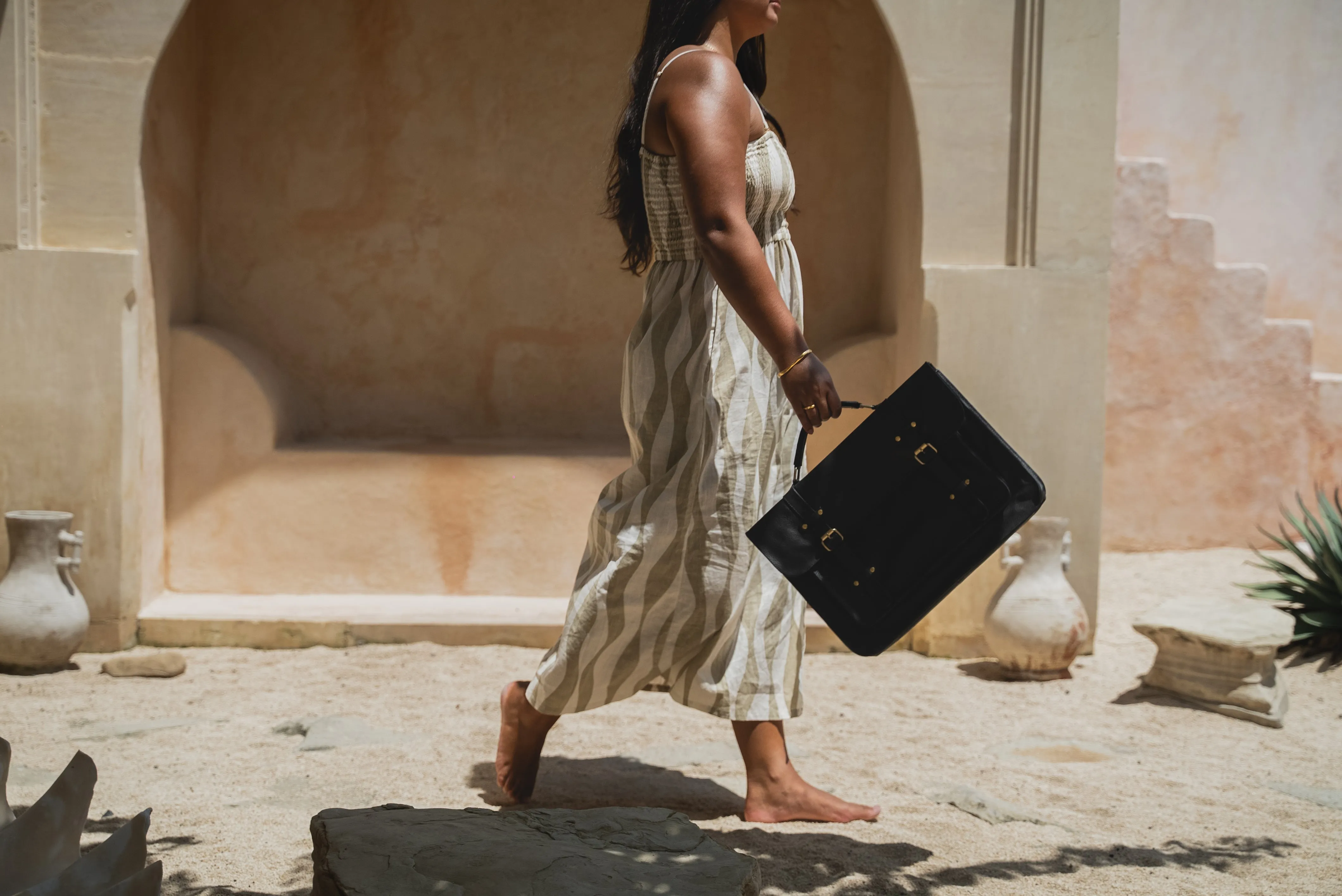 Day Satchel // Textured Noir
