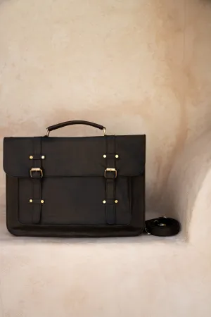 Day Satchel // Textured Noir