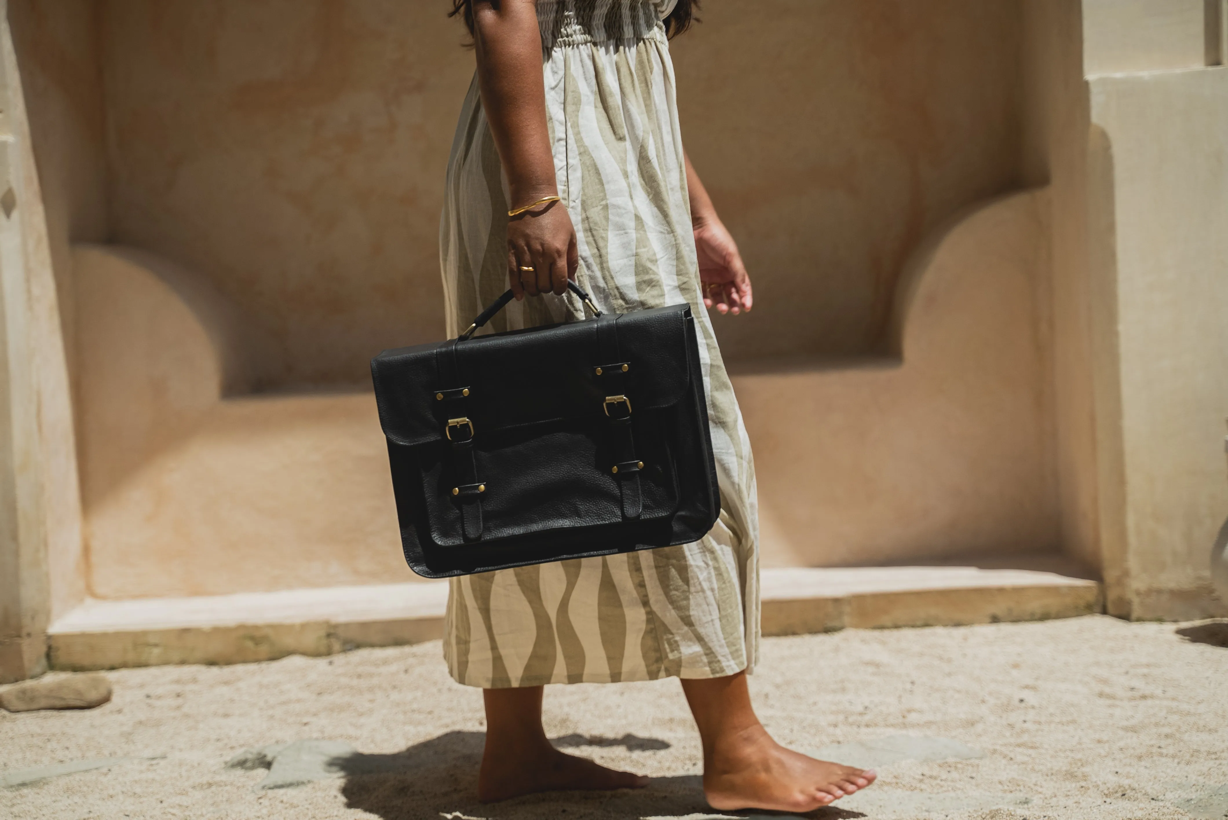 Day Satchel // Textured Noir