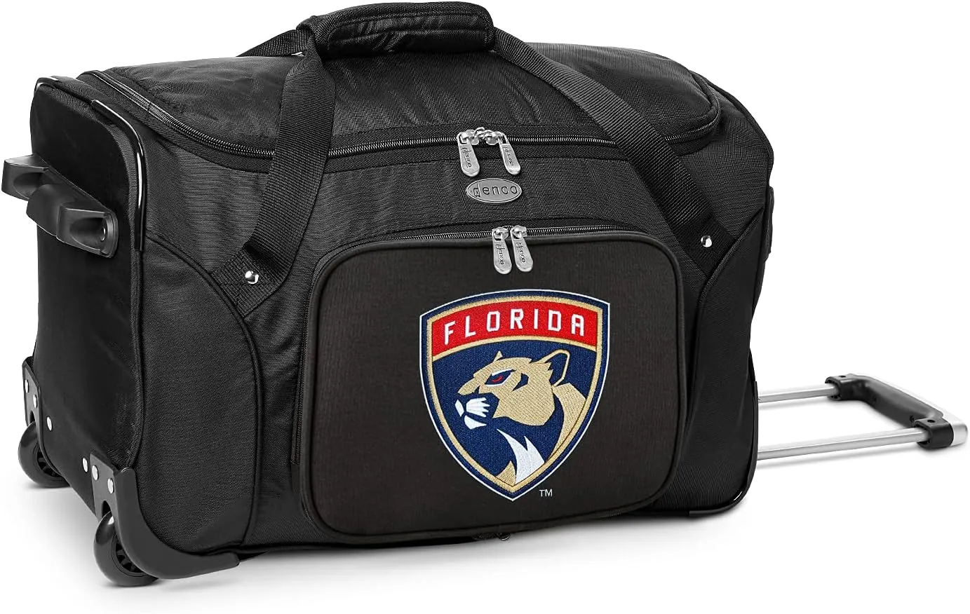 Denco 22-inch Wheeled Duffel Bag, Black, Large