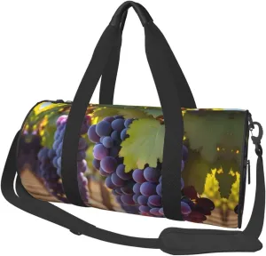 Desert Grapes Large Capacity Travel Bag - Durable Sports Duffel Bag for Hiking, Vacation, Fitness and Business