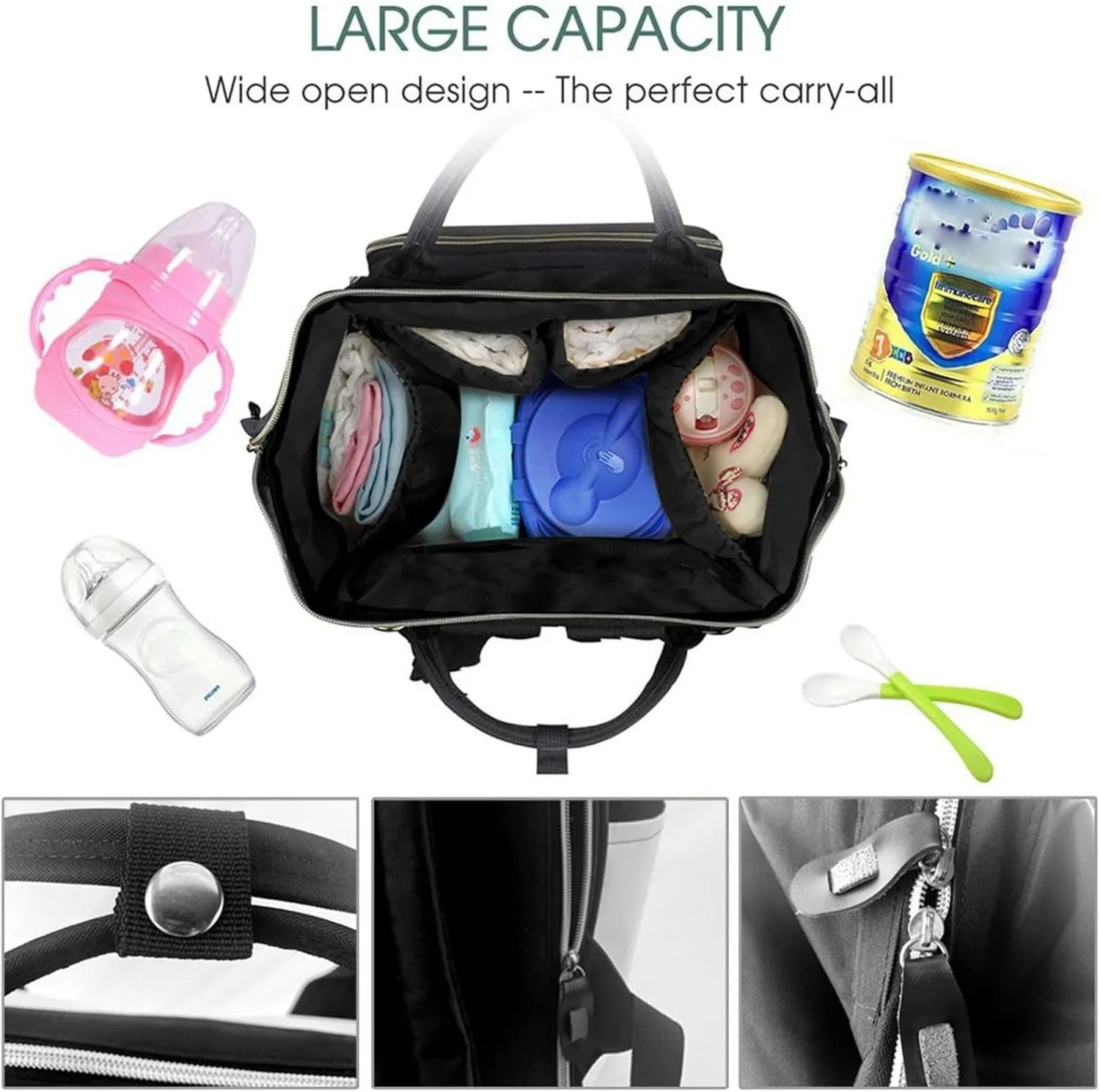 Diaper Bag Backpack Beautiful peacock Nappy Backpack Maternity Baby Nappy Bag Changing Bags for Travel