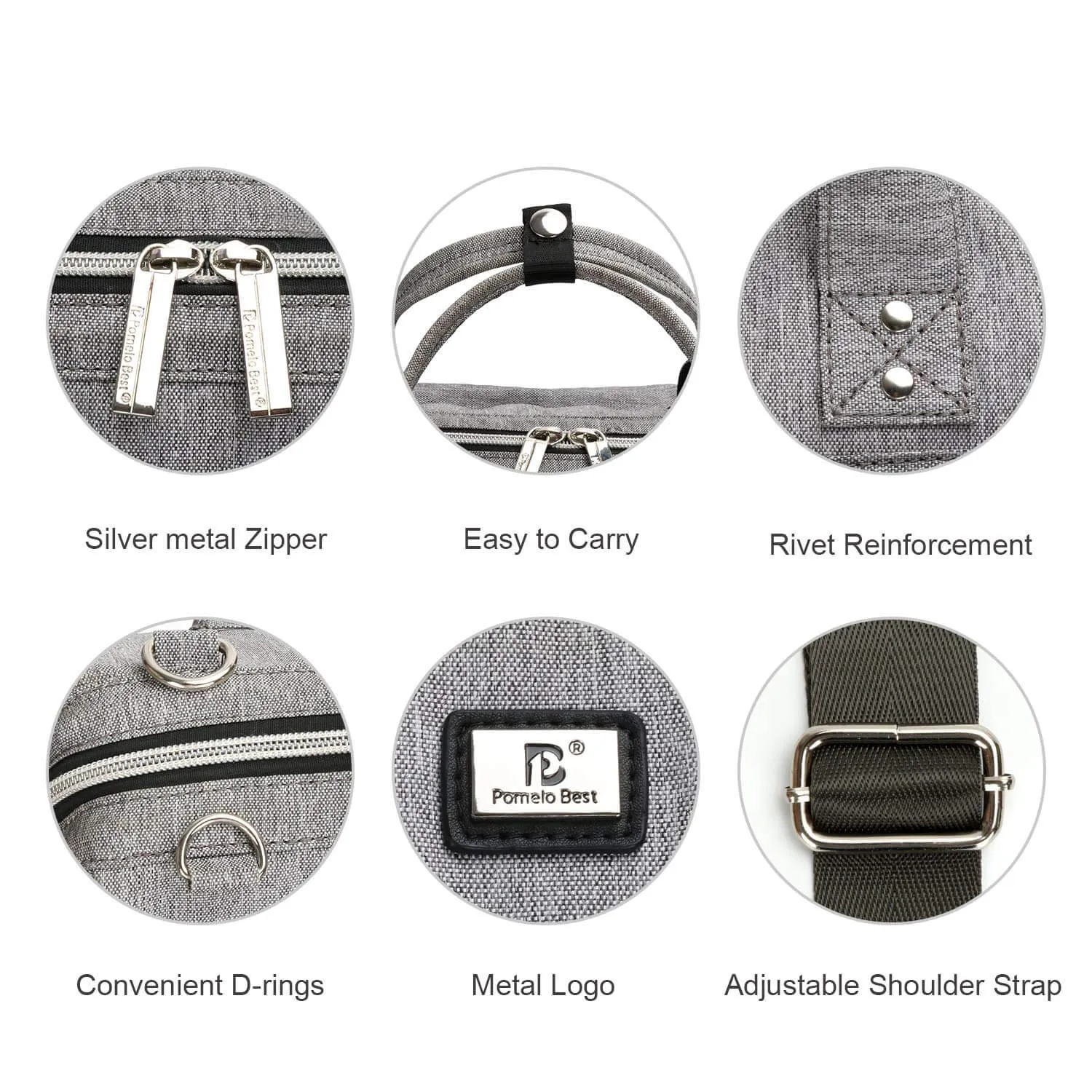 Diaper Bag Totes with Changing Pad & Stroller Straps, Large Portable Newborn Baby Bags, Unisex and Stylish Travel Diaper Backpacks for Mom and Dad (Light grey)