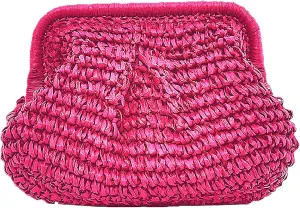 DIHKLCIO Straw Clutch Purses for Women Summer Beach Woven Bag Purse 2025 Cloud Dumpling Pouch Crossbody Handbags