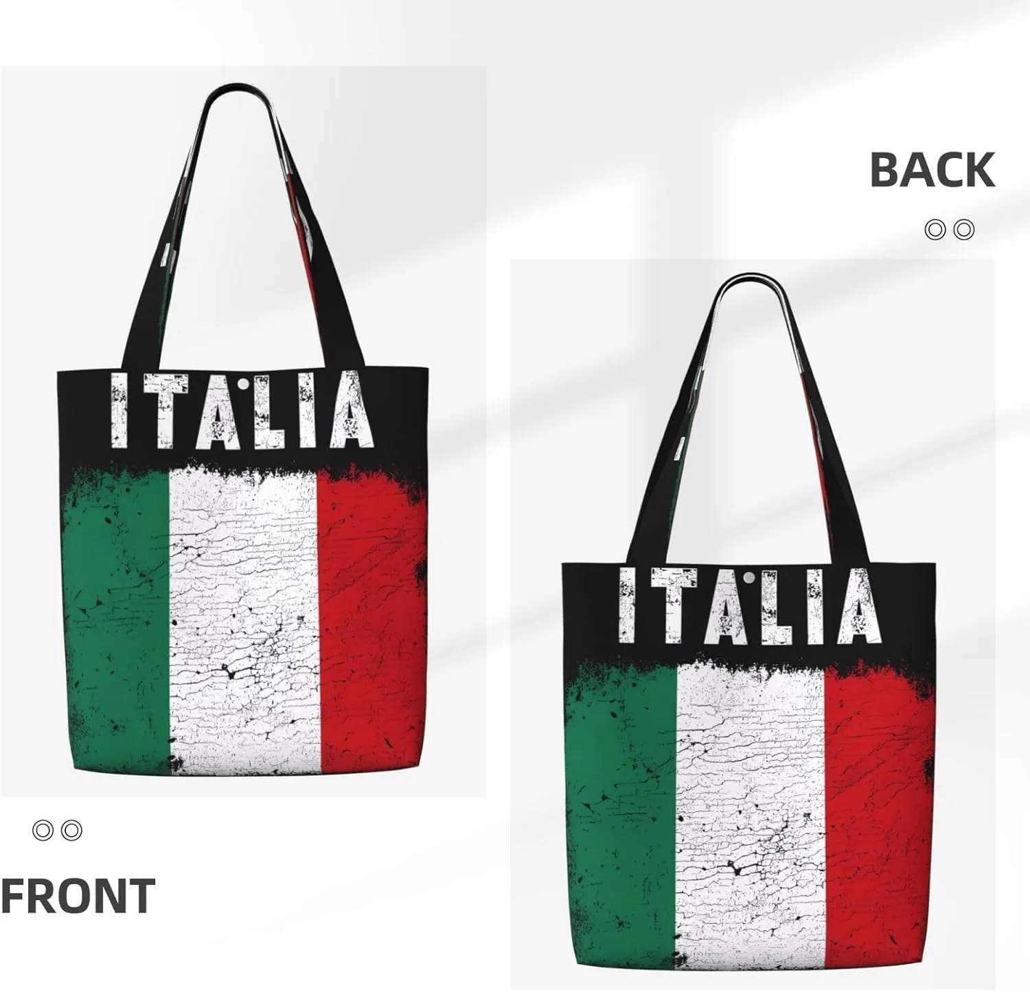 Dominican Republic Flag Canvas Totes Bag Shoulder Bags Shopping Crossbody Work Bag 13.8 X 15.4 inch