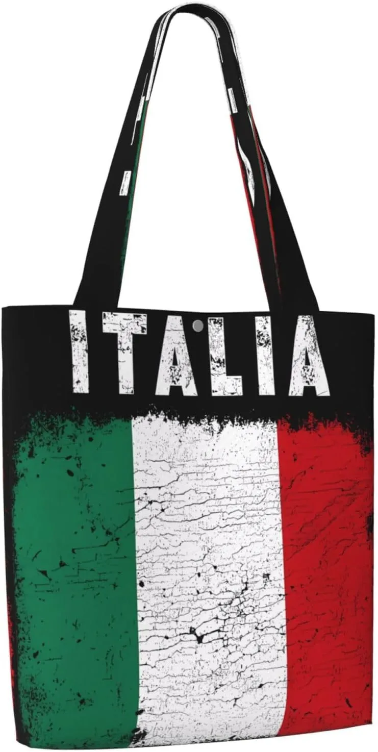 Dominican Republic Flag Canvas Totes Bag Shoulder Bags Shopping Crossbody Work Bag 13.8 X 15.4 inch