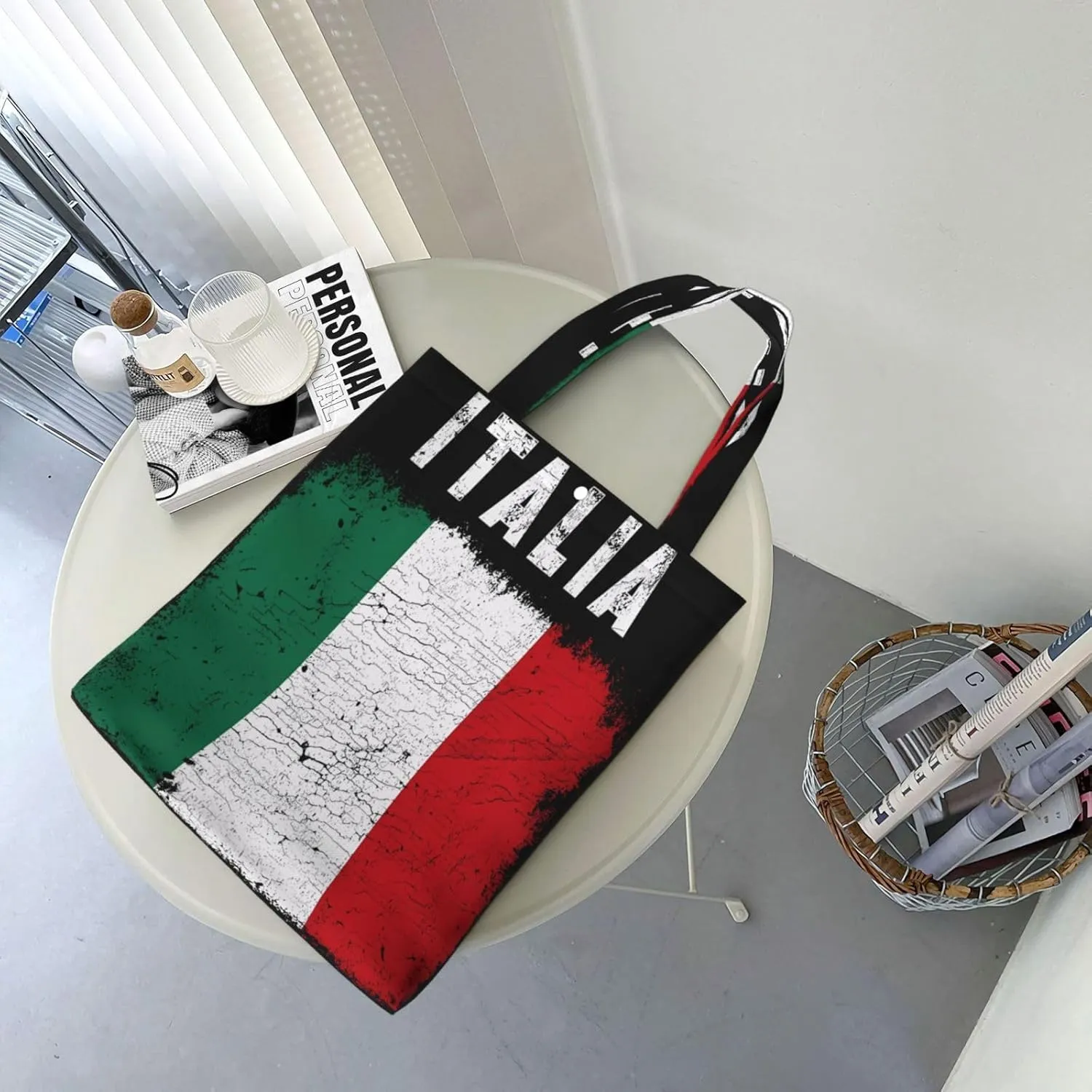 Dominican Republic Flag Canvas Totes Bag Shoulder Bags Shopping Crossbody Work Bag 13.8 X 15.4 inch