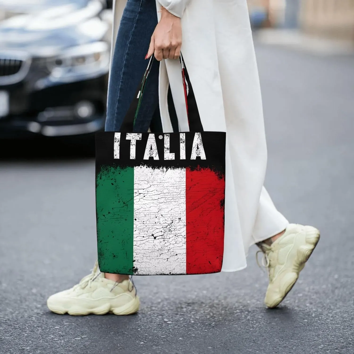 Dominican Republic Flag Canvas Totes Bag Shoulder Bags Shopping Crossbody Work Bag 13.8 X 15.4 inch