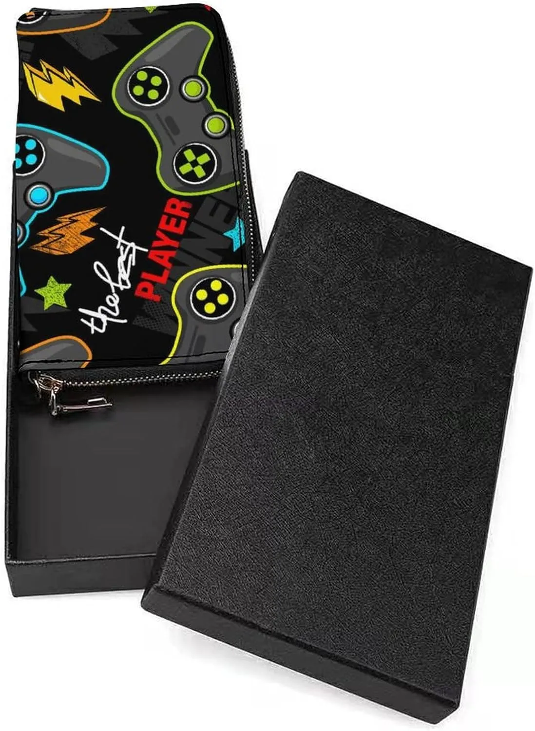 Donnapink Long Clutch Wallet, Long Handbag with Wristlet Strap, PU Leather Zip Purse
