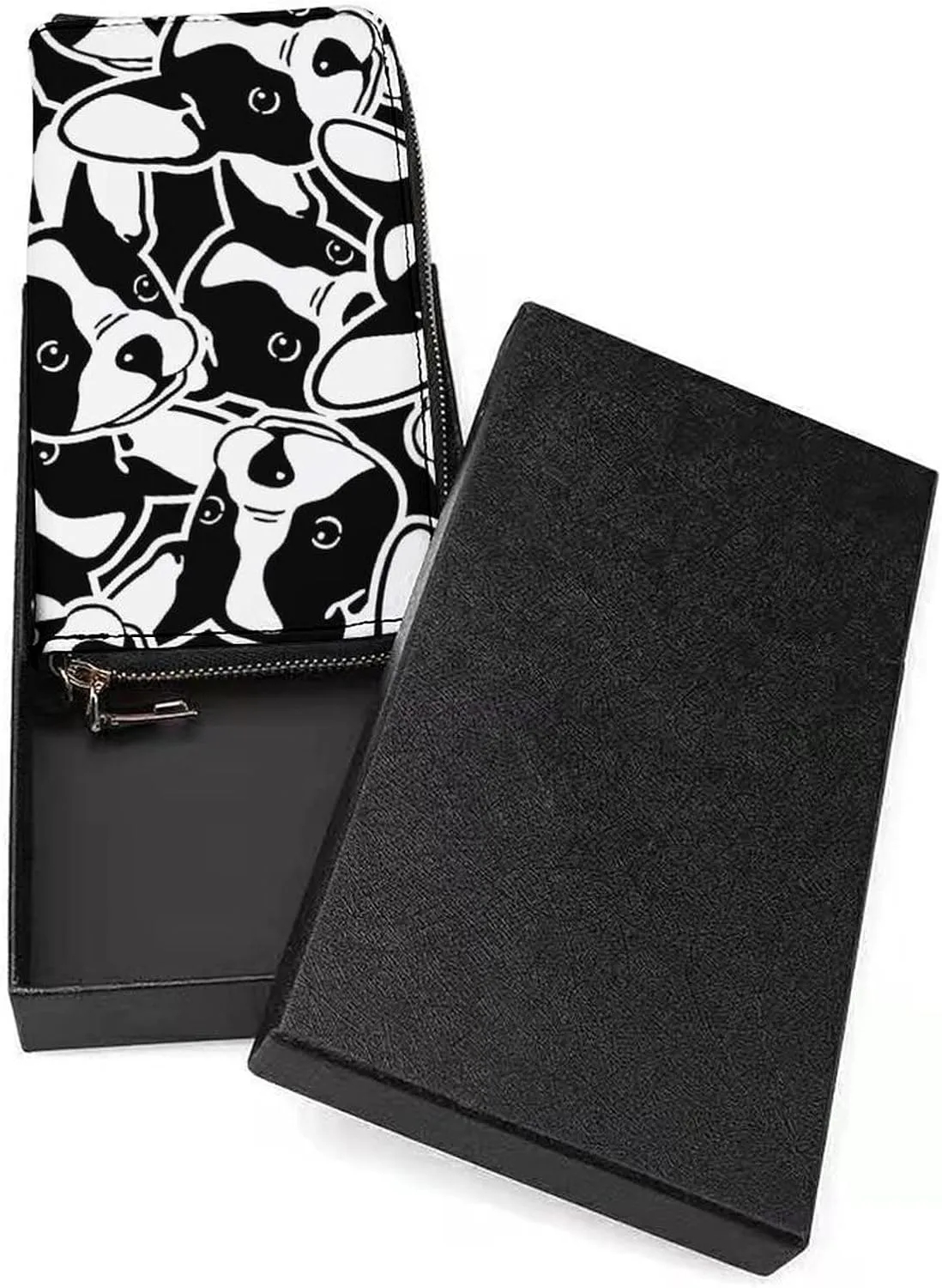 Donnapink Long Clutch Wallet, Long Handbag with Wristlet Strap, PU Leather Zip Purse