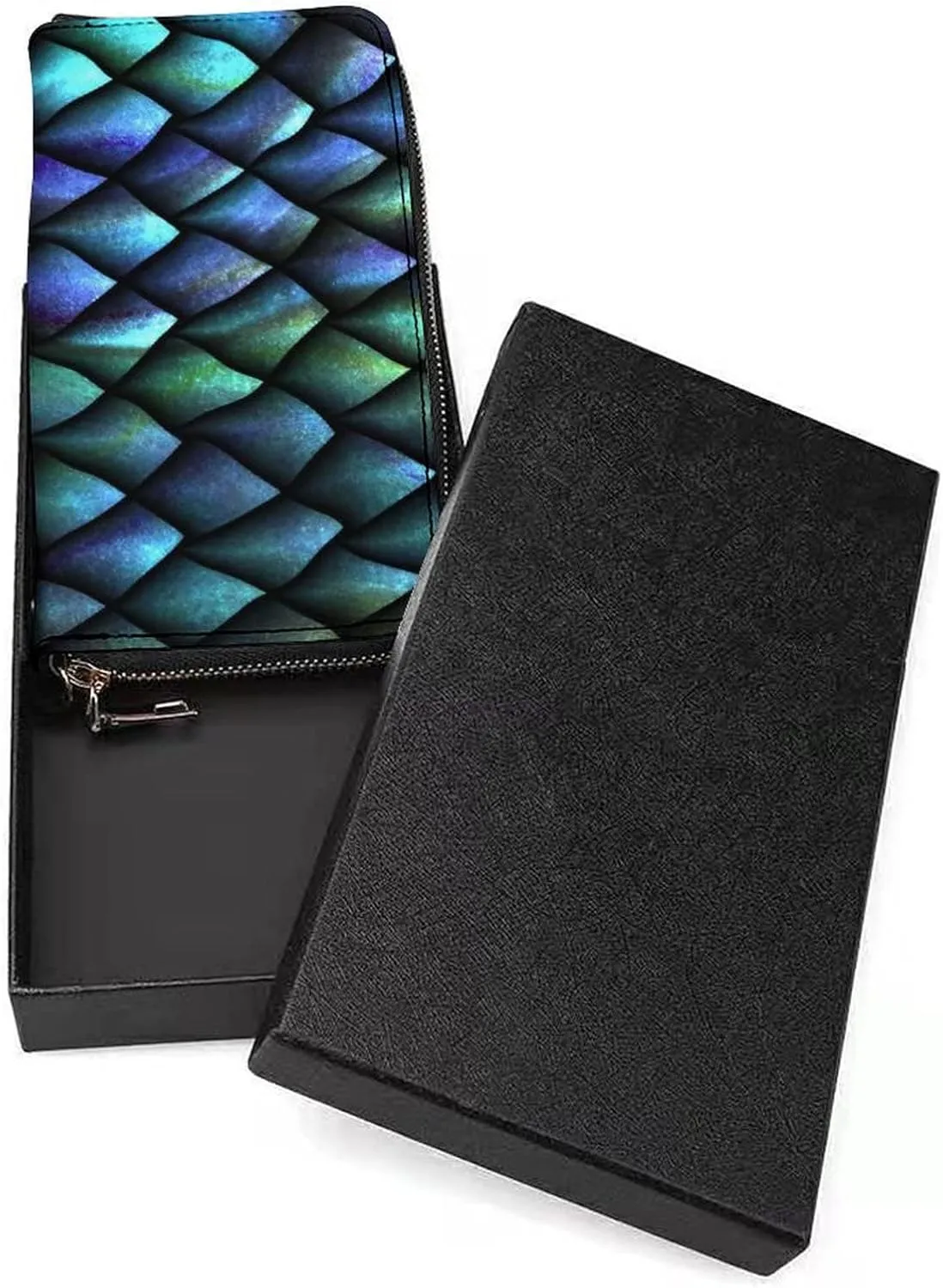 Donnapink Long Clutch Wallet, Long Handbag with Wristlet Strap, PU Leather Zip Purse
