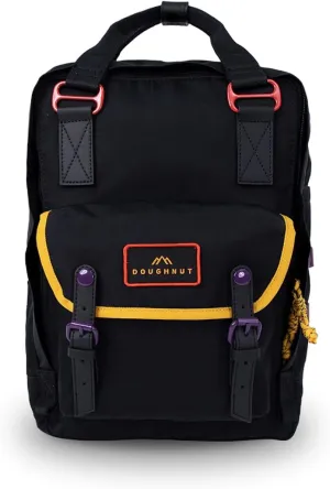 Doughnut Travel Laptop Backpack, Slim Durable Daypack Backpacks, Water Resistant Computer 16L Bag for Men & Women Fits 14 Inch Notebook(HA BLACK)
