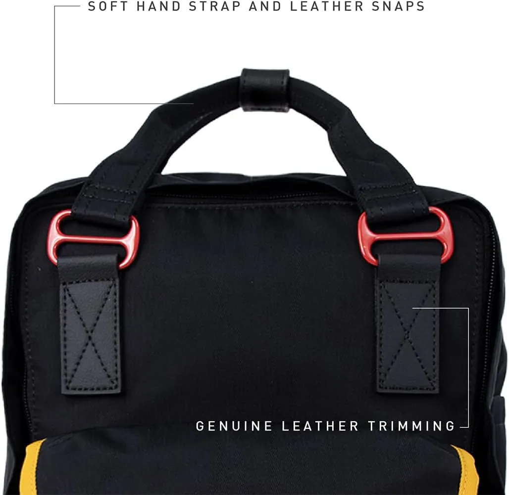 Doughnut Travel Laptop Backpack, Slim Durable Daypack Backpacks, Water Resistant Computer 16L Bag for Men & Women Fits 14 Inch Notebook(HA BLACK)