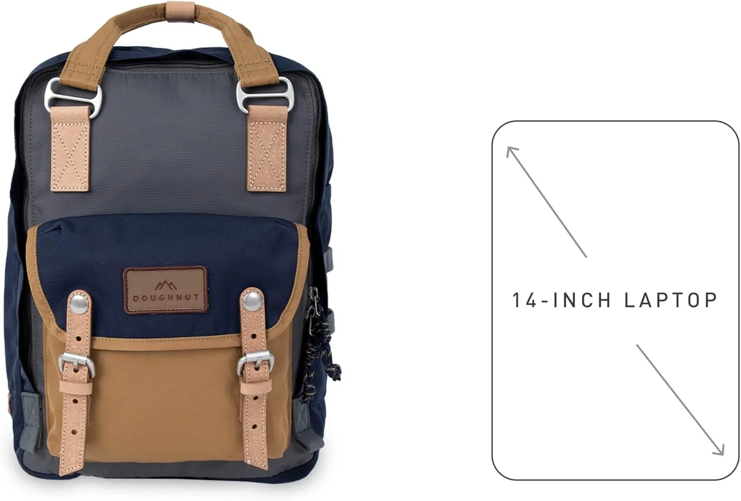 Doughnut Travel Laptop Backpack, Slim Durable Daypack Backpacks, Water Resistant Computer 16L Bag for Men & Women Fits 14 Inch Notebook(HA NAUTICAL)