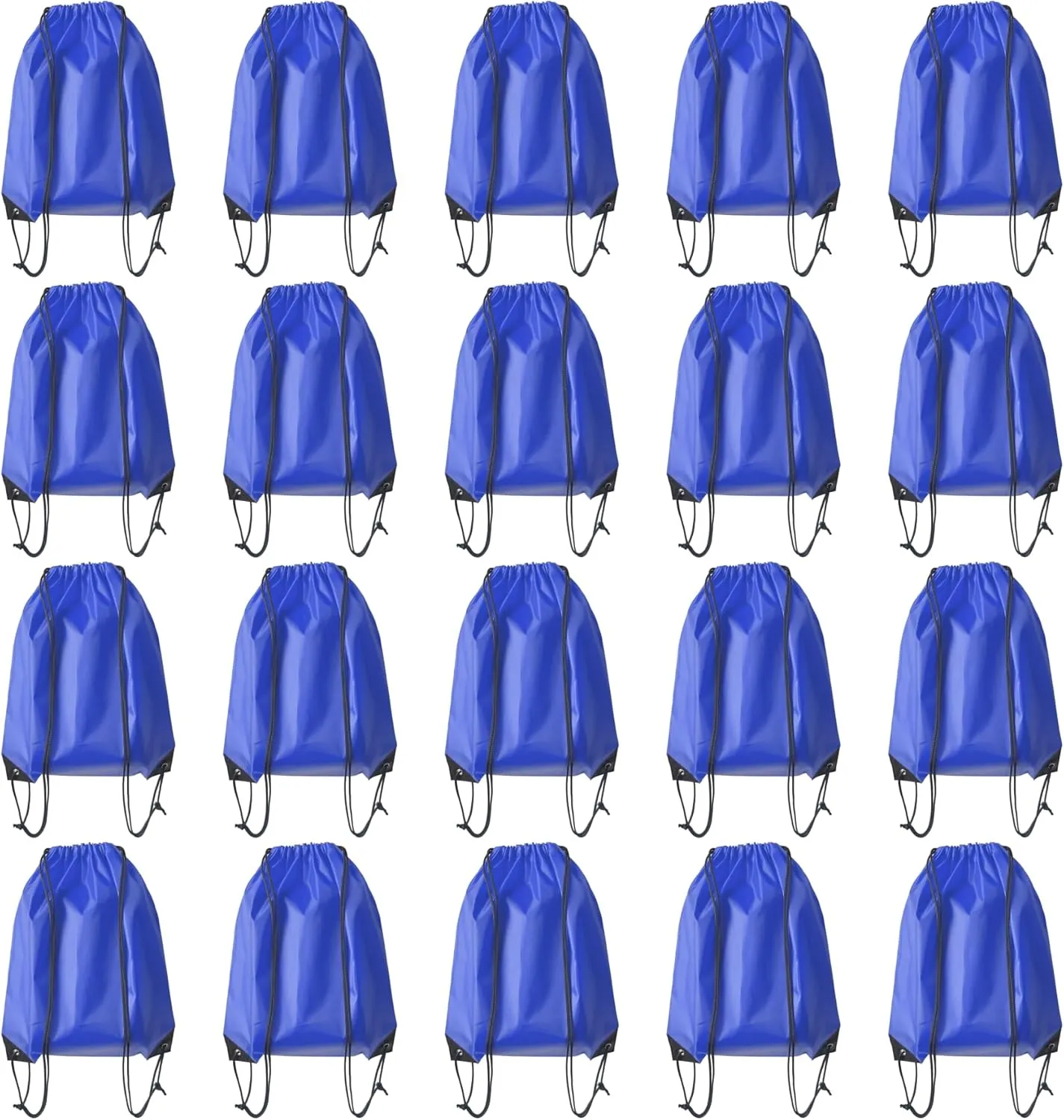 Drawstring Backpack Bulk 20 Pcs Draw String Backpack Bags DIY Gym Sports Traveling Yoga Cinch Bag Sackpack Drawstring (Royal Blue bluenoya)