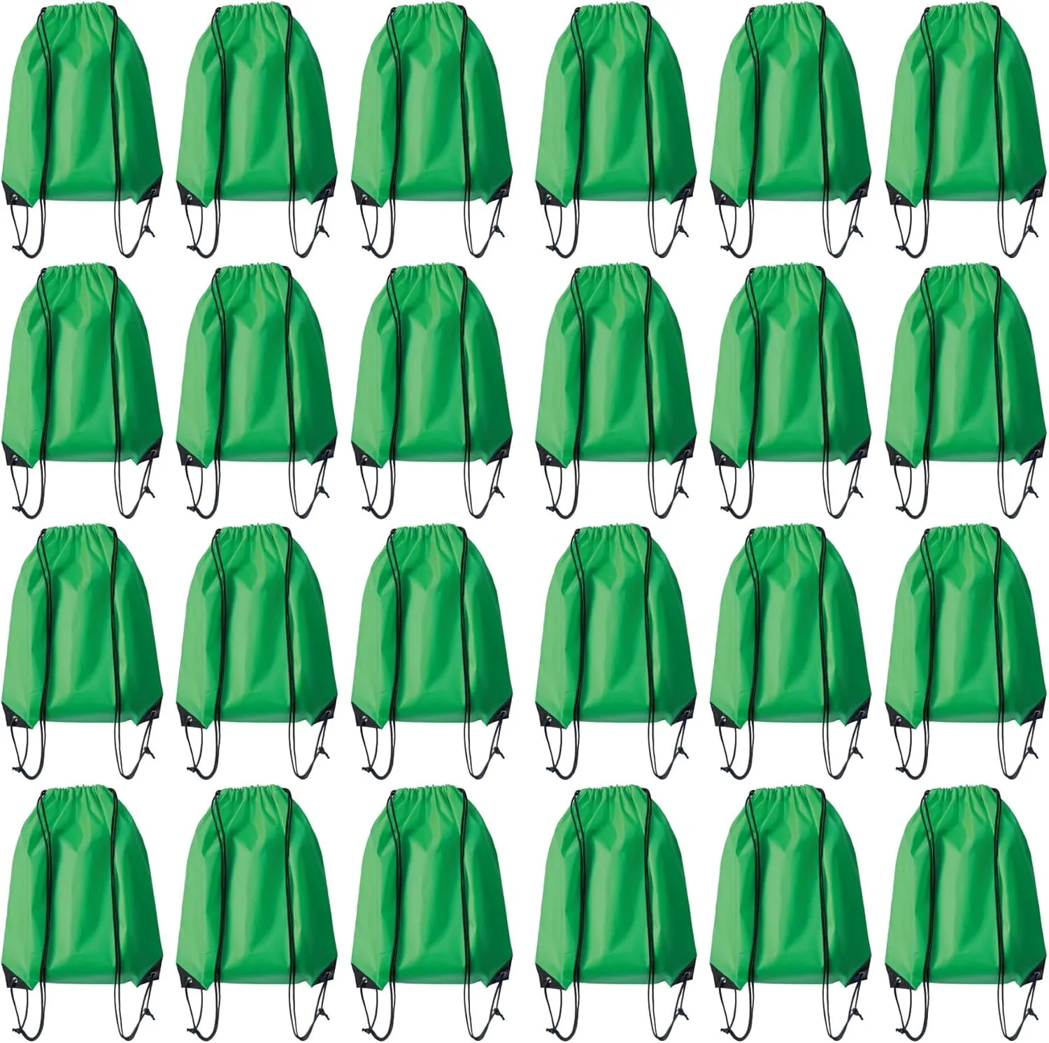 Drawstring Backpack Bulk 24Pcs Draw String Backpack Bags DIY Gym Sports Traveling Yoga Cinch Bag Sackpack Drawstring(green)