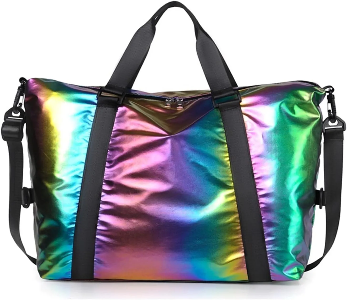 Dry Wet Yoga Mat Fitness Gym For Women Gymtas Travel Outdoor Training Shoulder Bag Handbags Duffel Casual (Rainbow)