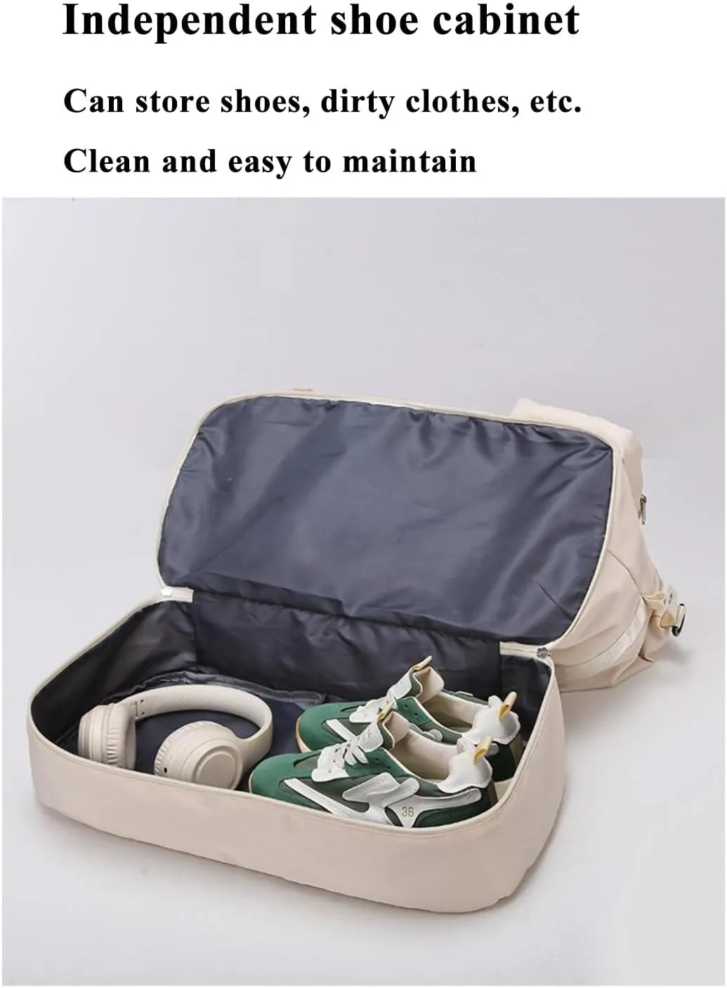 Duffle Bag Gym Bags Waterproof Weekender Bags For Women,With Shoes Compartment Wet Pocket,Sports Bag,Travel Duffle Bag (Green)