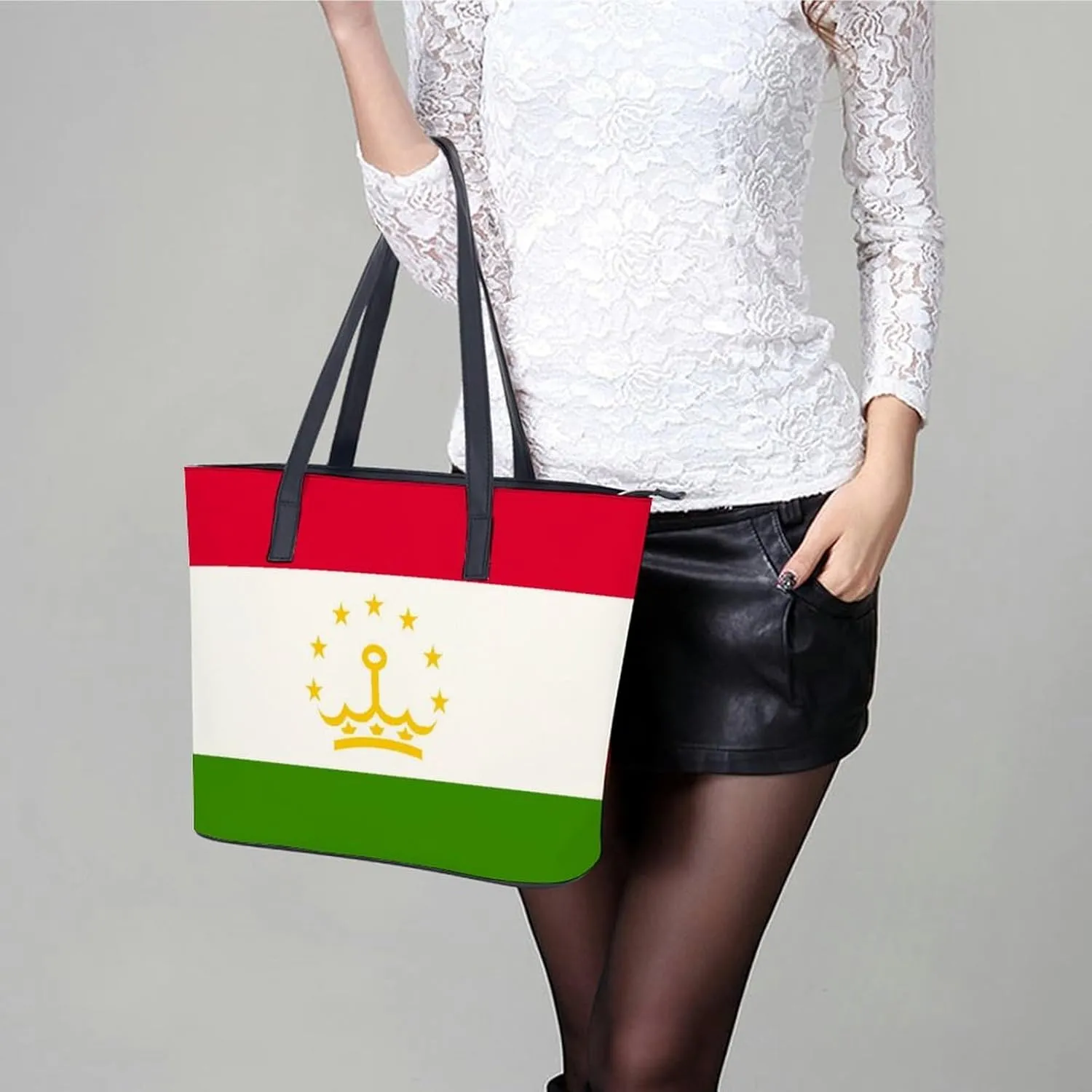 East Timor Flag Stylish Hobo Handbag Women Perfect Leather Tote for Shopping Trips