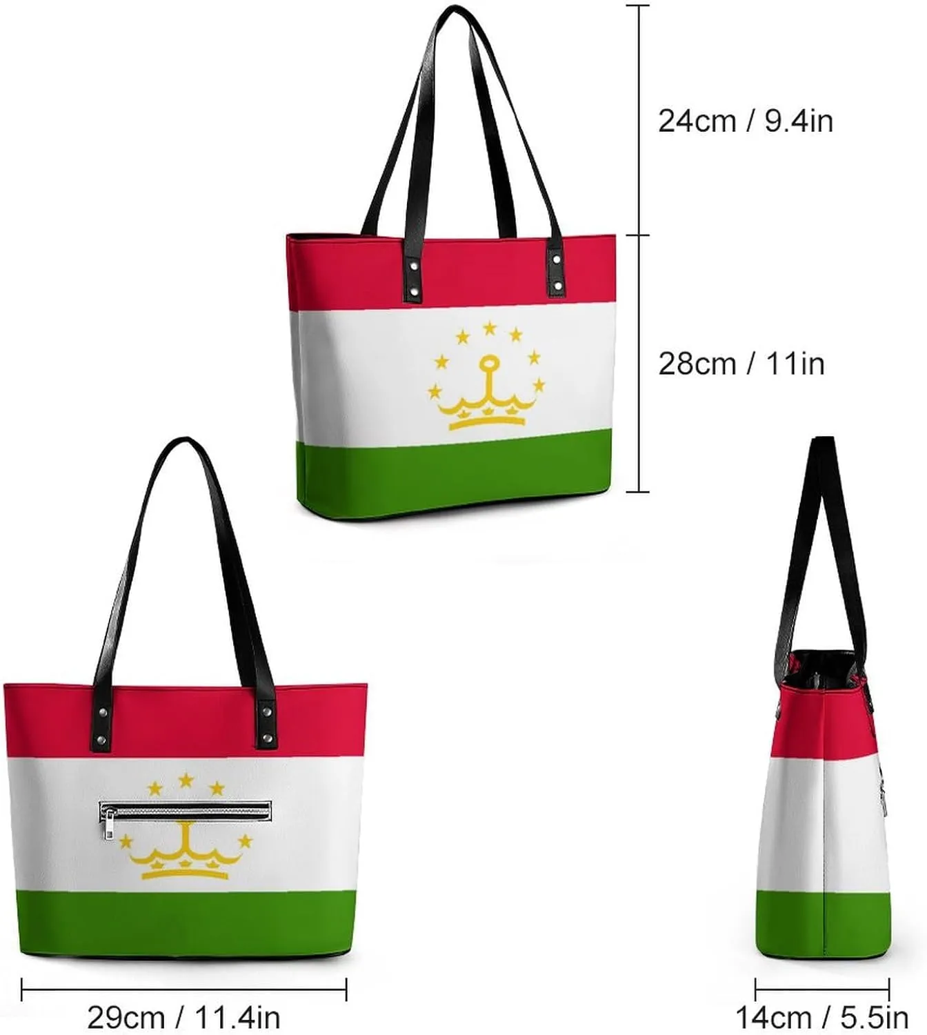 East Timor Flag Stylish Hobo Handbag Women Perfect Leather Tote for Shopping Trips