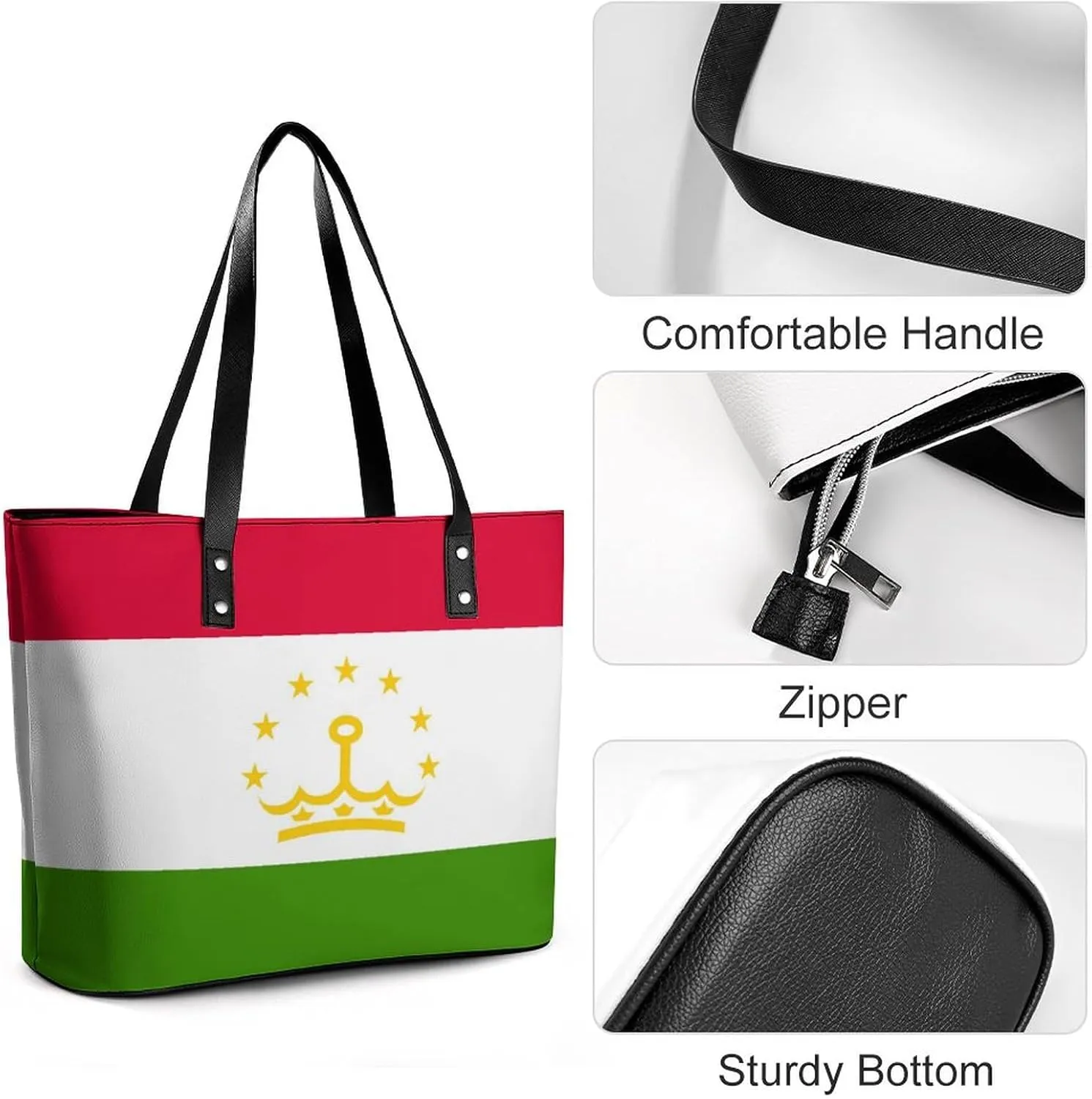 East Timor Flag Stylish Hobo Handbag Women Perfect Leather Tote for Shopping Trips