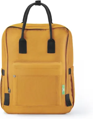 ECO CHIC Waterproof Recycled Canvas Twin-Handle Backpack – Sustainable Laptop Backpack