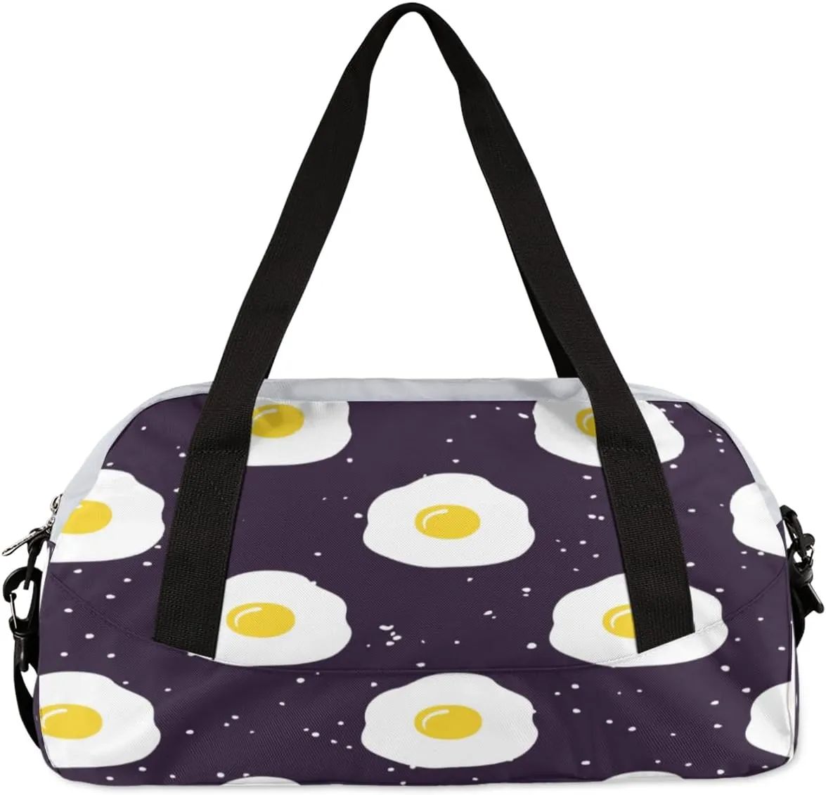 Eggs Print Gym Bag, Duffle Bag, Weekender Bag, Duffel Bag, Overnight Bag, Travel Duffel Bag, Dance Bag, Tote Bag, Beach Bag, Pool Bag, Gym Duffle Bag, Carry on Bag