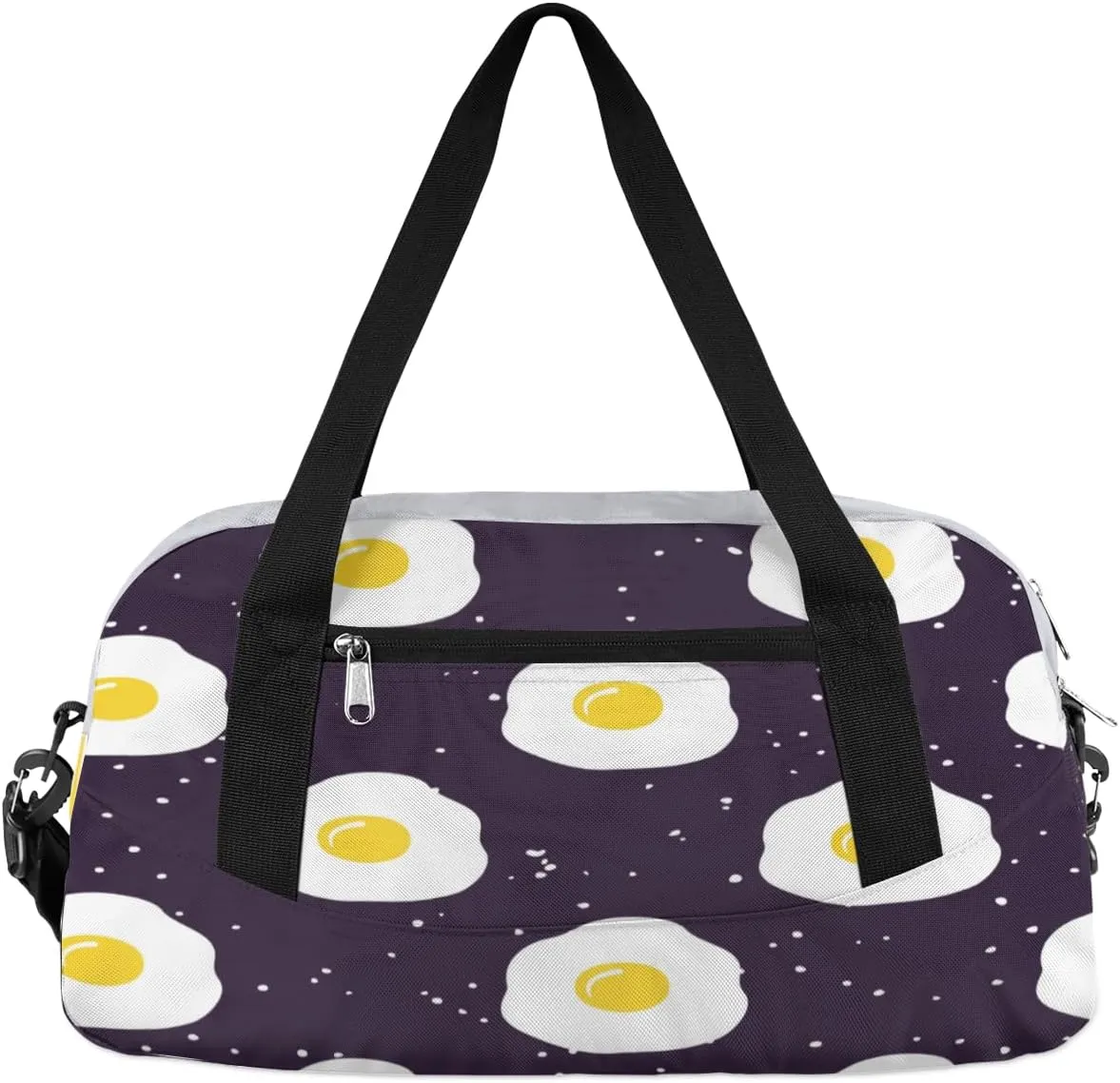 Eggs Print Gym Bag, Duffle Bag, Weekender Bag, Duffel Bag, Overnight Bag, Travel Duffel Bag, Dance Bag, Tote Bag, Beach Bag, Pool Bag, Gym Duffle Bag, Carry on Bag