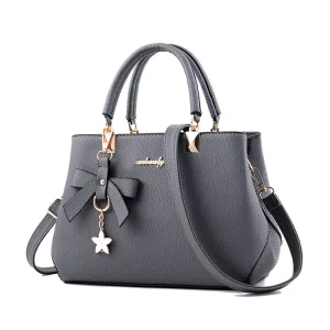 Elegant Crossbody Tote – Floral Charm Shoulder Bag for Office & Everyday Style