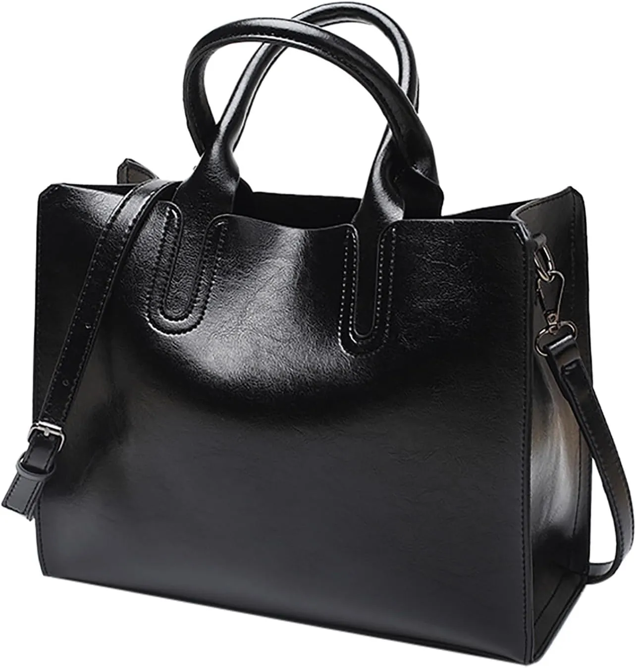 Elegant Satchel Bags for Women Fashion Versatile Satchel Purses with Multi Zipper Pocket Versatile Travel Purse(Black)
