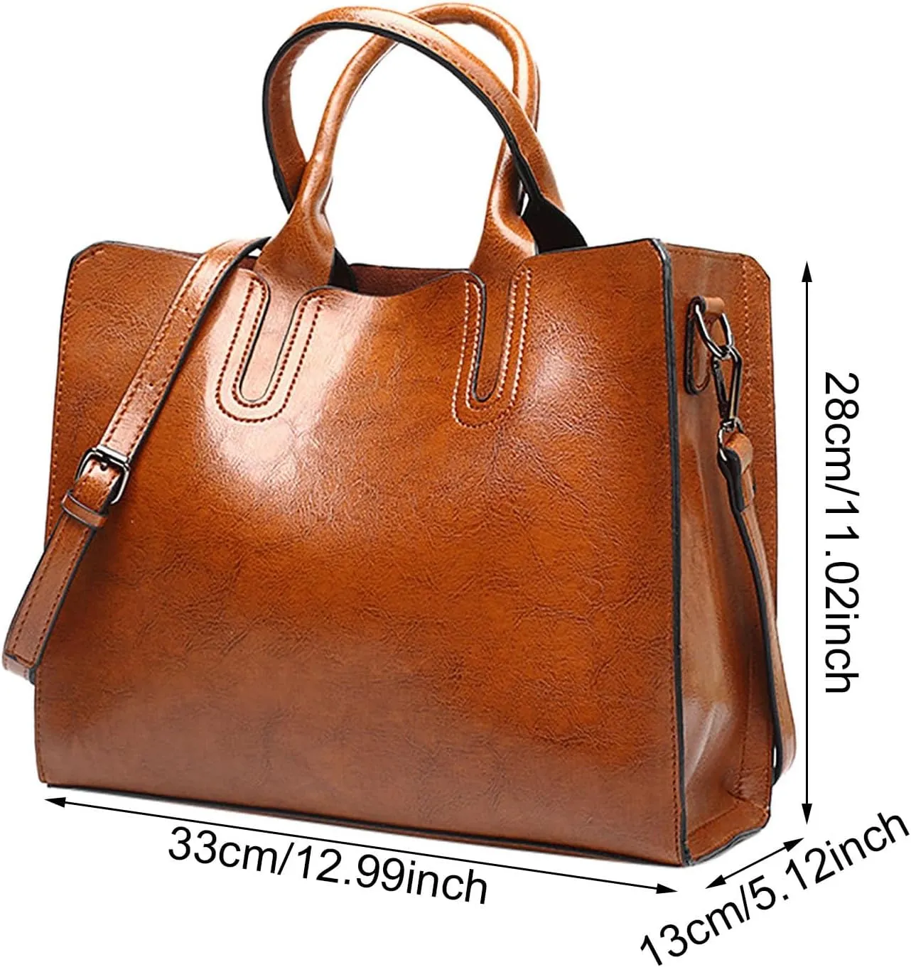 Elegant Satchel Bags for Women Fashion Versatile Satchel Purses with Multi Zipper Pocket Versatile Travel Purse(Black)