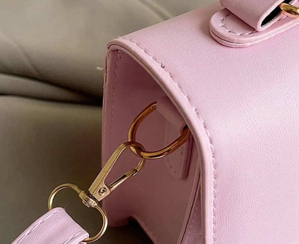 Elegant Top Handle Leather Handbags Mini Purses Totes Satchel Shoulder Bag Bow Crossbody Bags for Women 2025