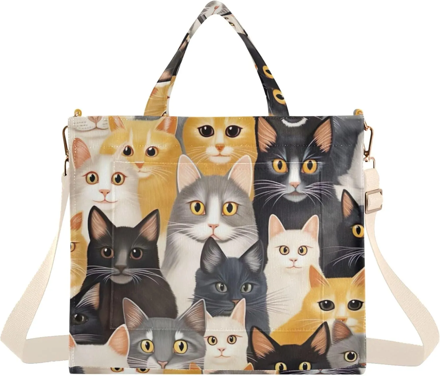 Elephant Giraffe Print Totes for Women Shoulder Handbag Designer Gifts for Women Large Totes Bag