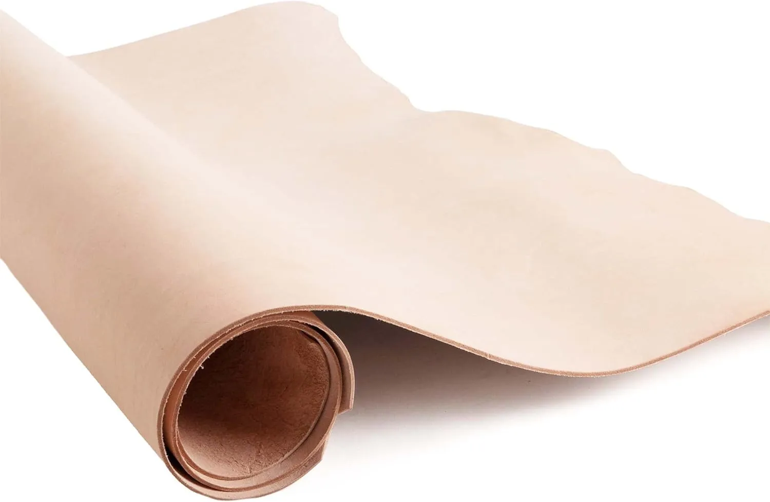 ELW 8-9 oz (3.2-3.6mm) Thickness Weight Pre-Cut 4-6 SQ FT Vegetable Tanned Leather Cowhide Grade AB Full Grain Leather for Tooling, Carving, Engraving, Molding, Embossing, Stamping, & Dyeing