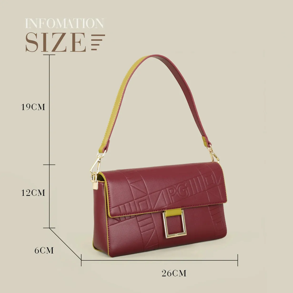 Embossed Shoulder Bag