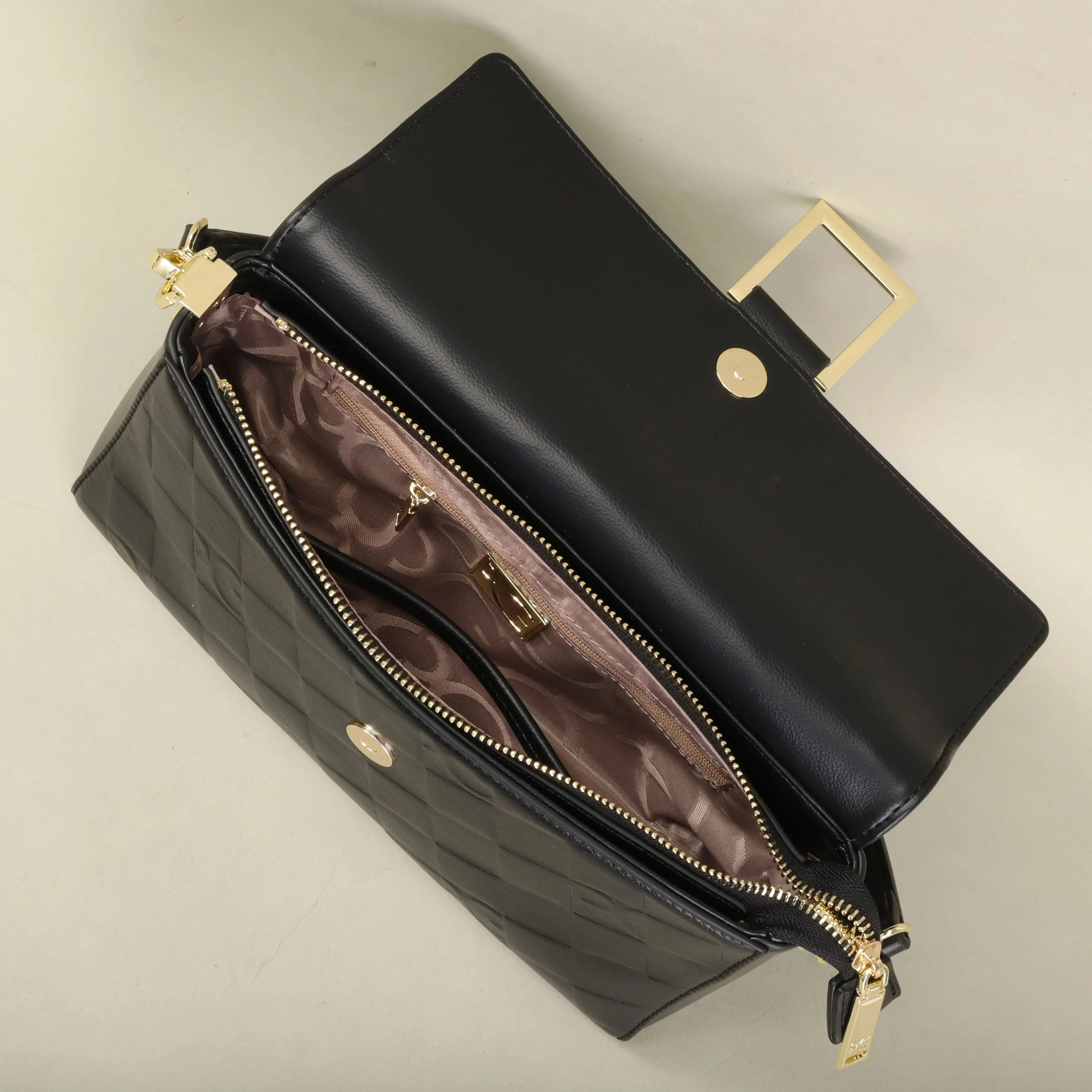 Embossed Shoulder Bag