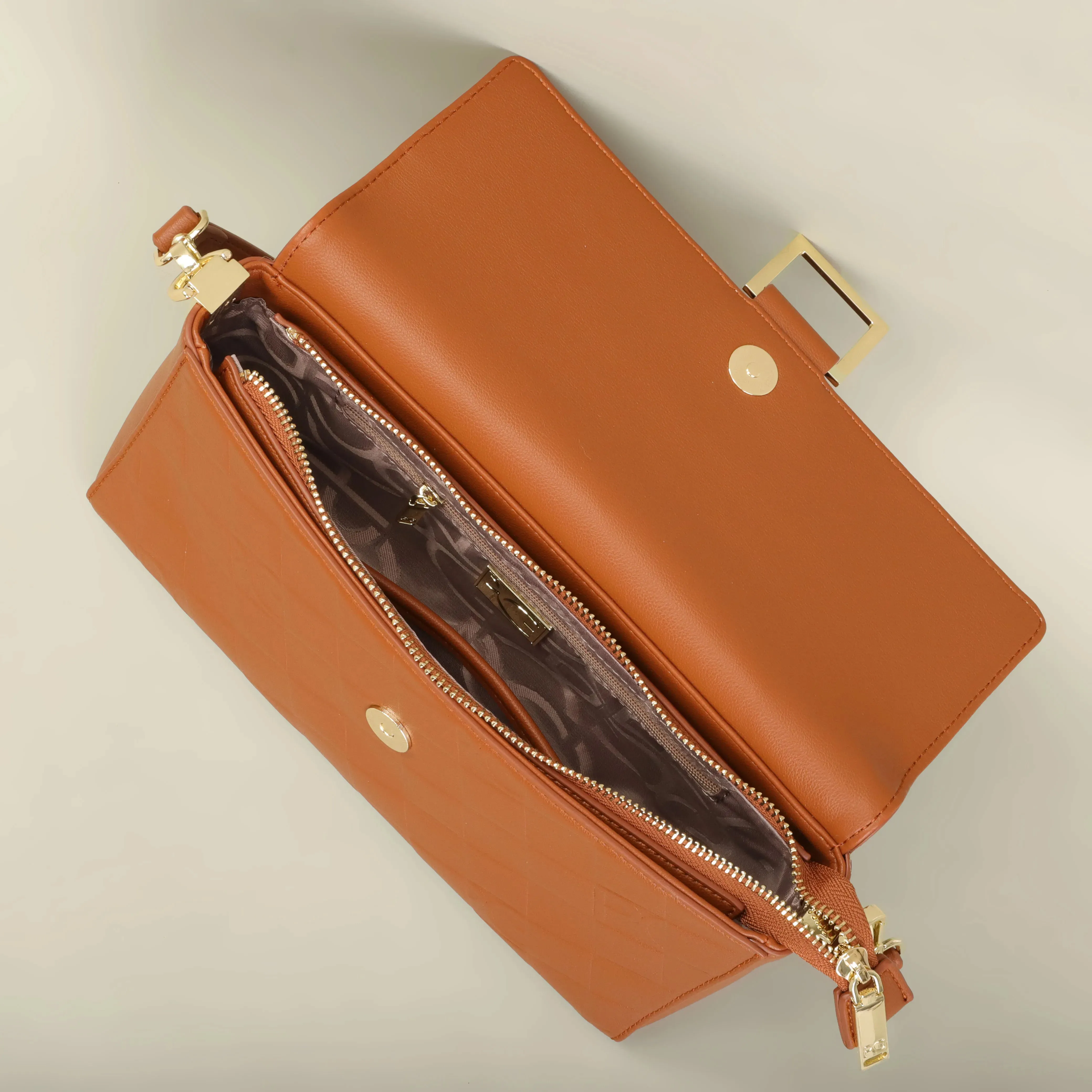 Embossed Shoulder Bag