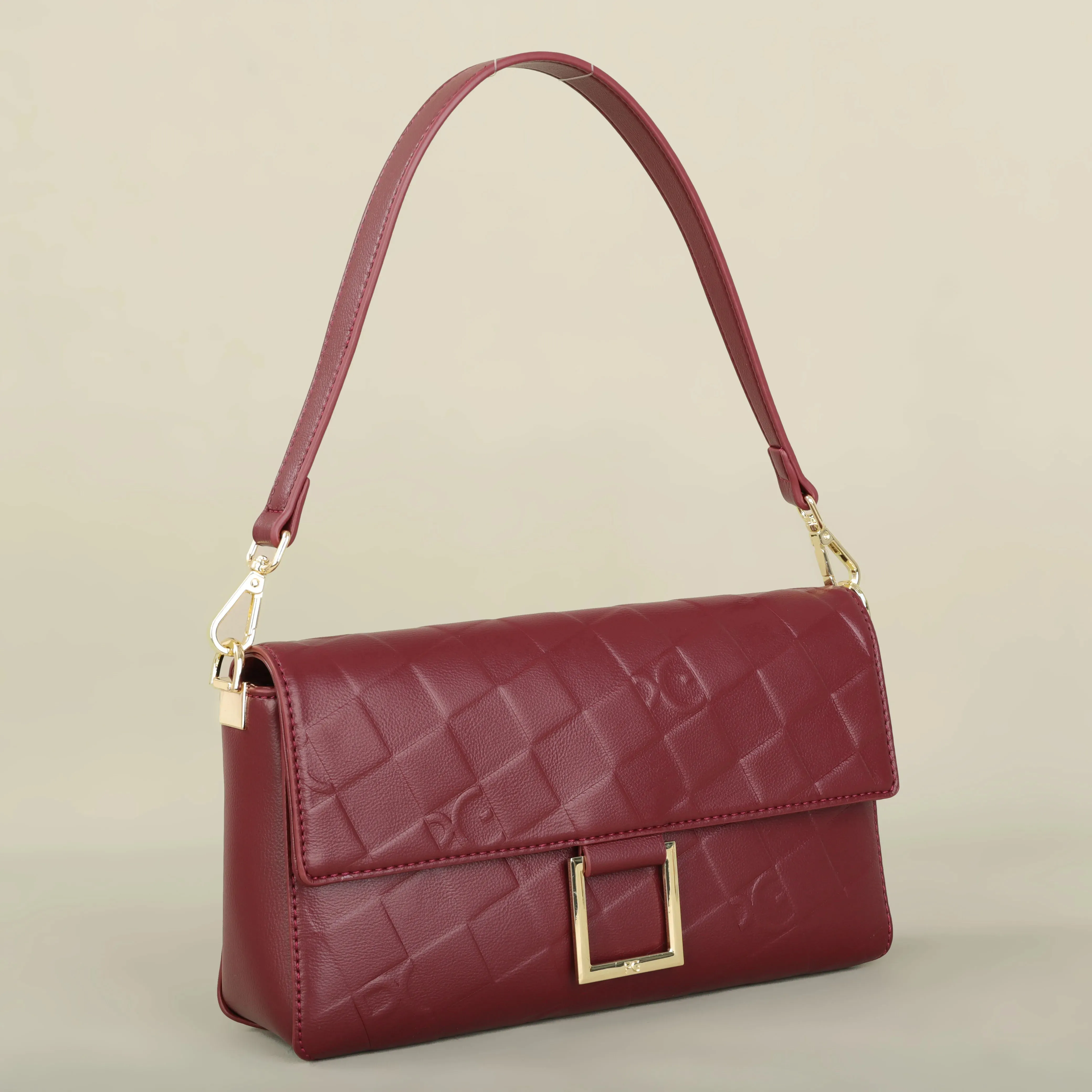 Embossed Shoulder Bag