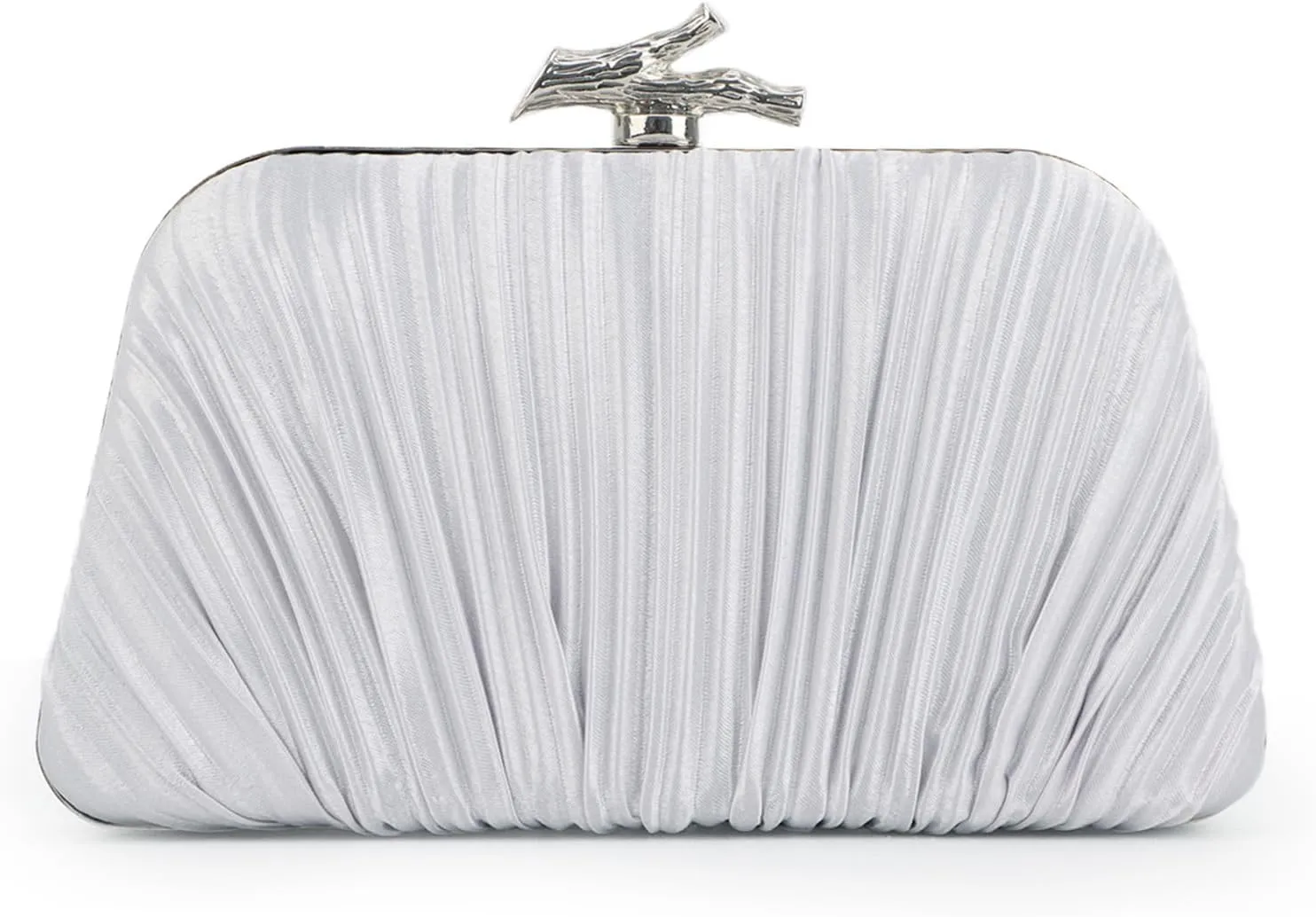 Emprier Clutch Purses for Women Pleated Evening Bag with Chain for Wedding Party