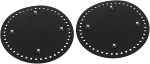 ERINGOGO 2Pcs Sturdy Faux Leather Bag Bottoms for DIY Crochet Purse Making Shape with Holes Nails Enhance Durability and Shape Retention for Handbags Shoulder Bags