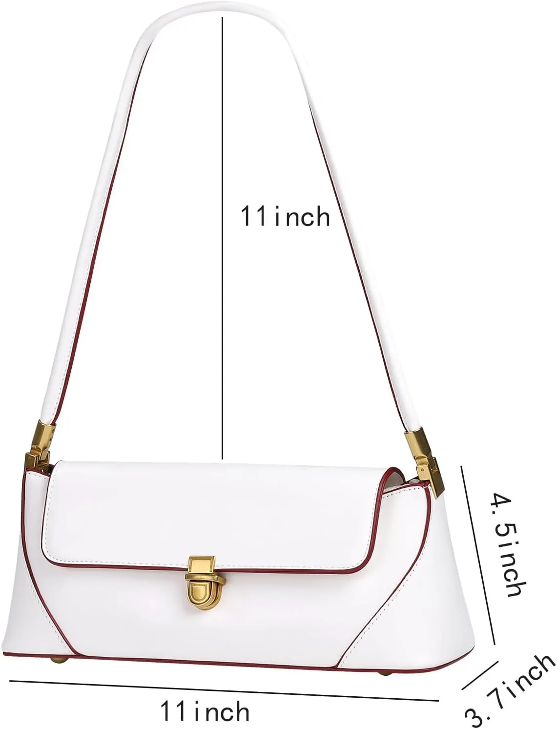 Etercycle Shoulder Bag for Women, Vintage Trendy Women's Purses, Small Vegan Leather Handbags Underarm Hobo Bag