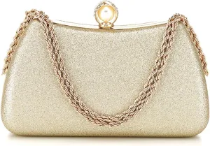 Evening Clutch Bag for Women Glitter Shiny Dress Purse Wedding Bride Handbags Evening Clutches for Cocktail Party
