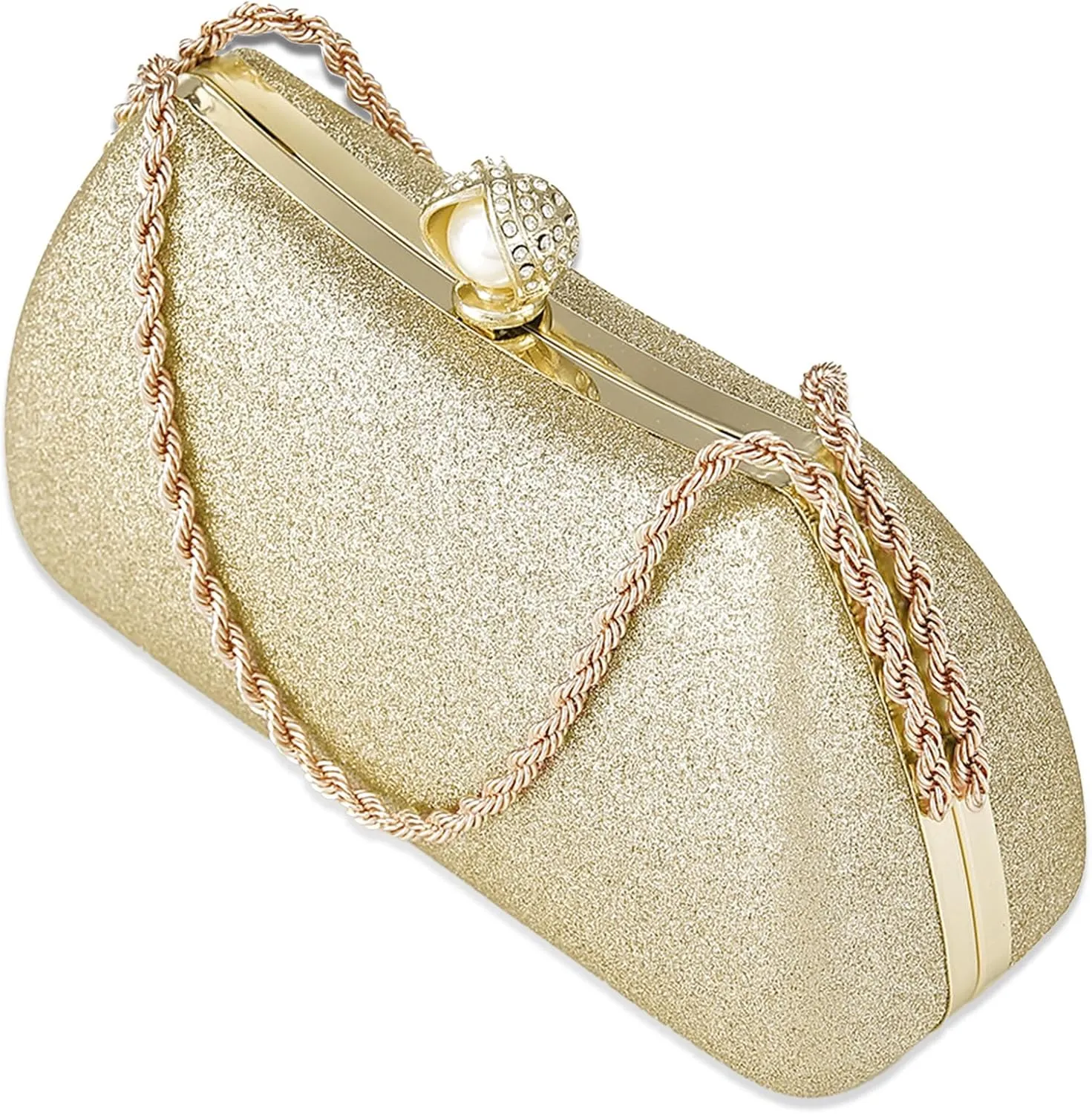 Evening Clutch Bag for Women Glitter Shiny Dress Purse Wedding Bride Handbags Evening Clutches for Cocktail Party