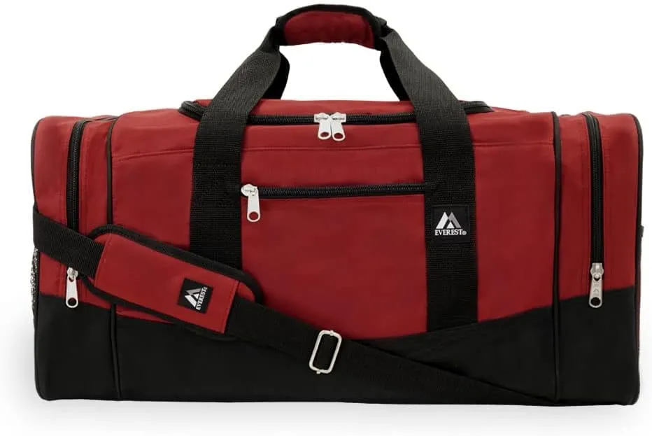 Everest Sporty Crossover Duffel Bag, Burgundy, One Size